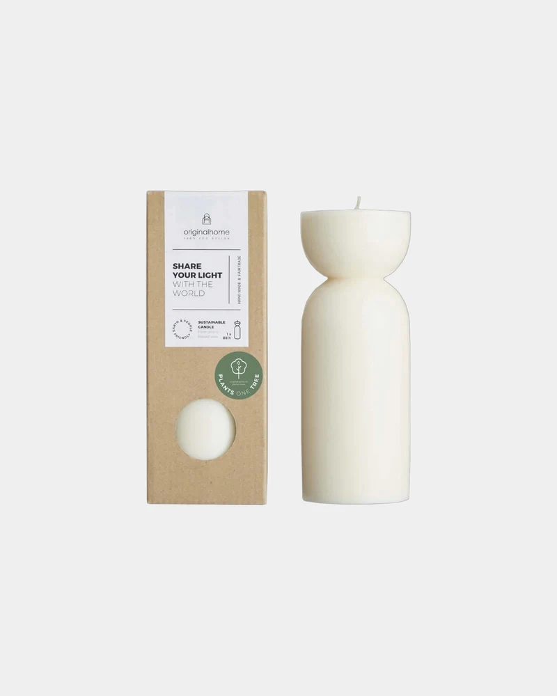 Bougie bio cire de palmiste à personnaliser