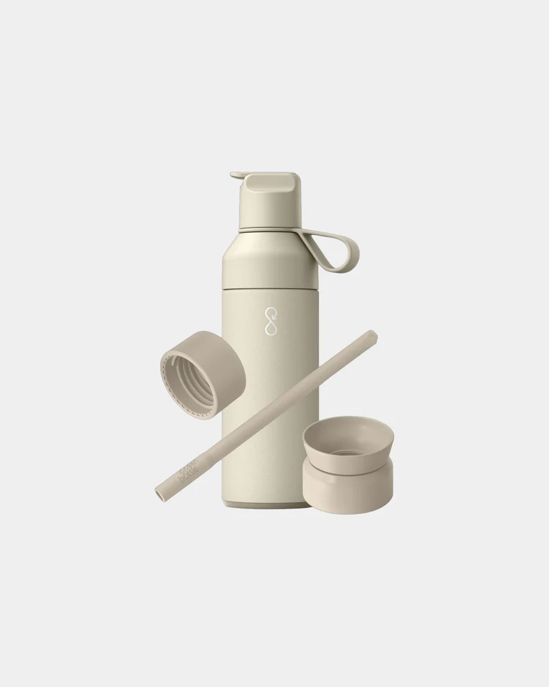 Coffret cadeau 3 en 1 acier recyclé Ocean Bottle 500 ml à personnaliser