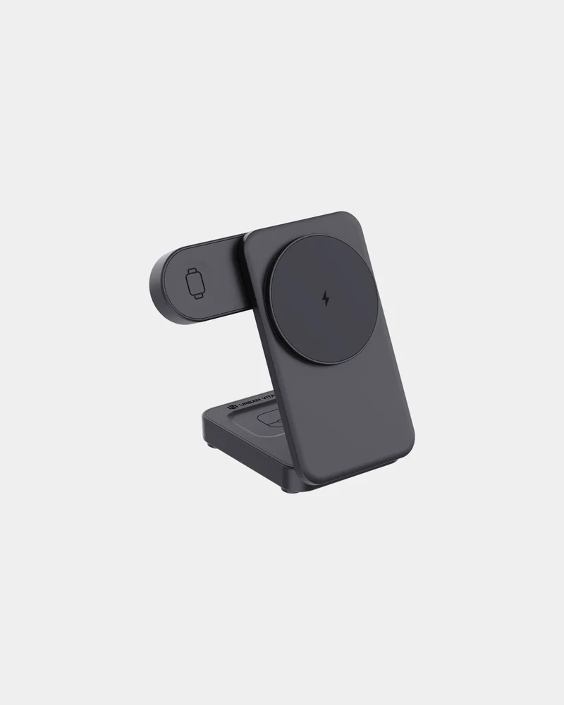 Chargeur 3 en 1 ABS recyclé Urban Vitamin Arcadia à personnaliser