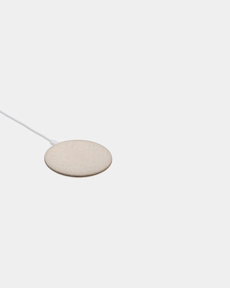 Chargeur à induction 5W en fibre de paille à personnaliser
