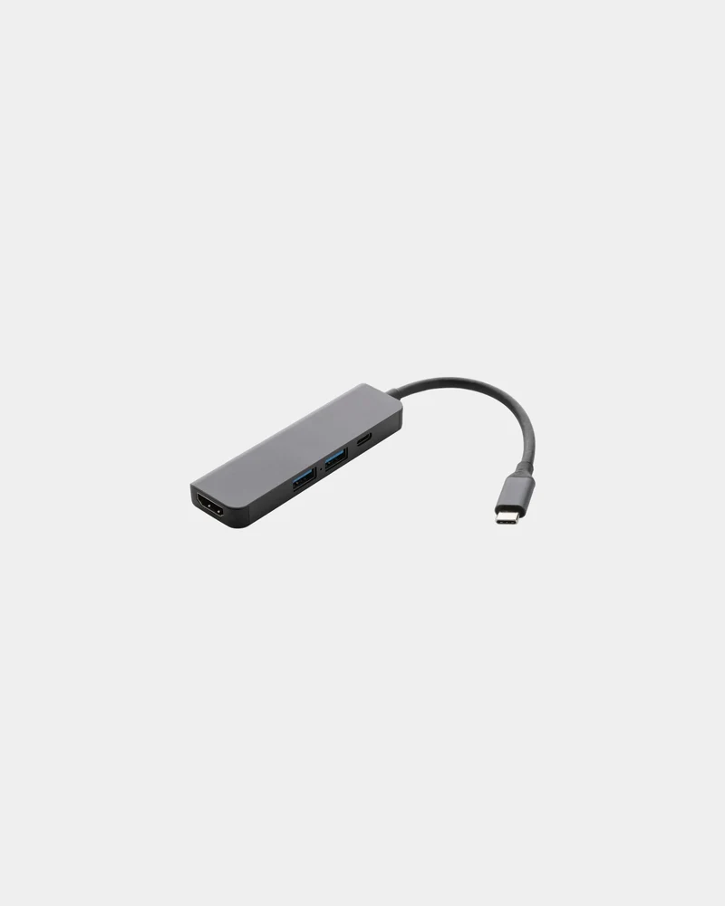 Hub aluminium recyclé HDMI 4K à personnaliser