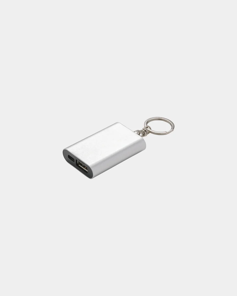 Porte-clés powerbank aluminium 1000mAh à personnaliser