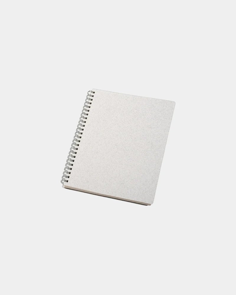 Carnet à spirales coton recyclé A5 à personnaliser