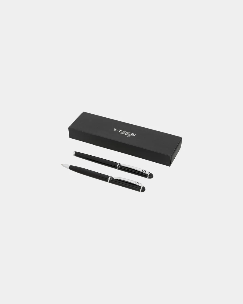 Parure stylo bille et roller métal à personnaliser