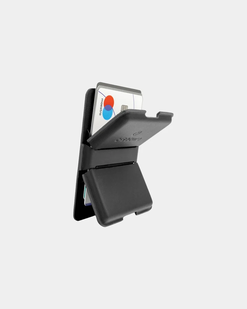 Portefeuille PU noir à personnaliser