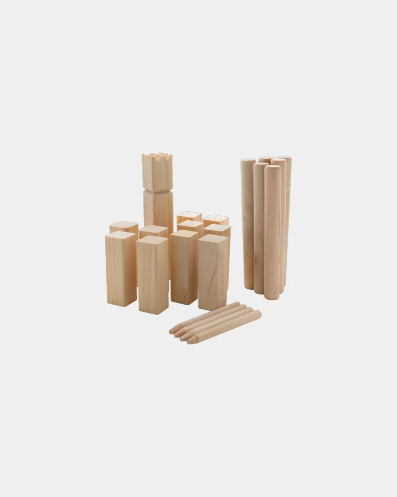 Jeu de Kubb en bois à personnaliser