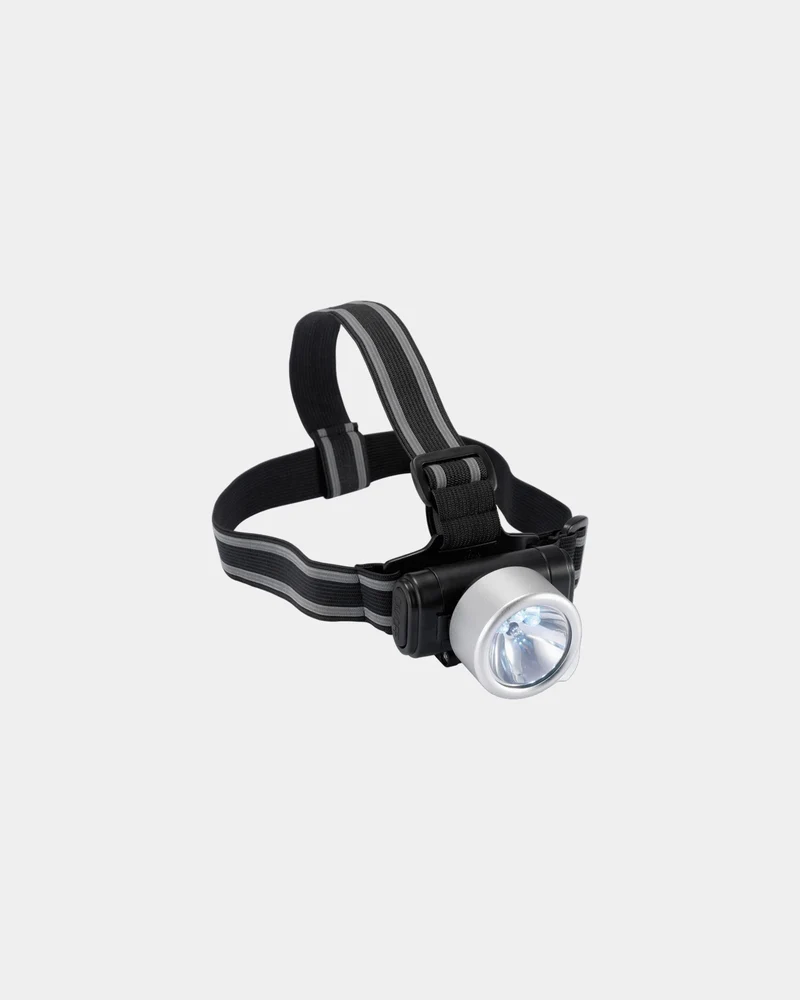 Lampe frontale 3 LED argent à personnaliser