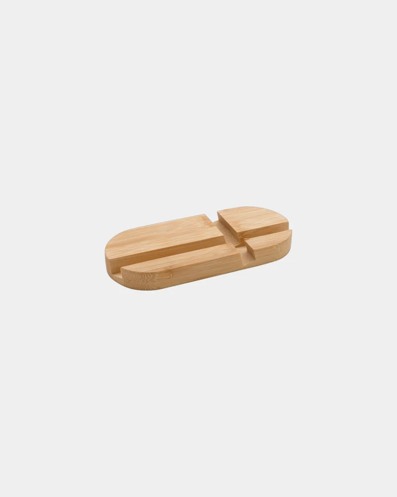 Support tablette ou téléphone en bambou à personnaliser