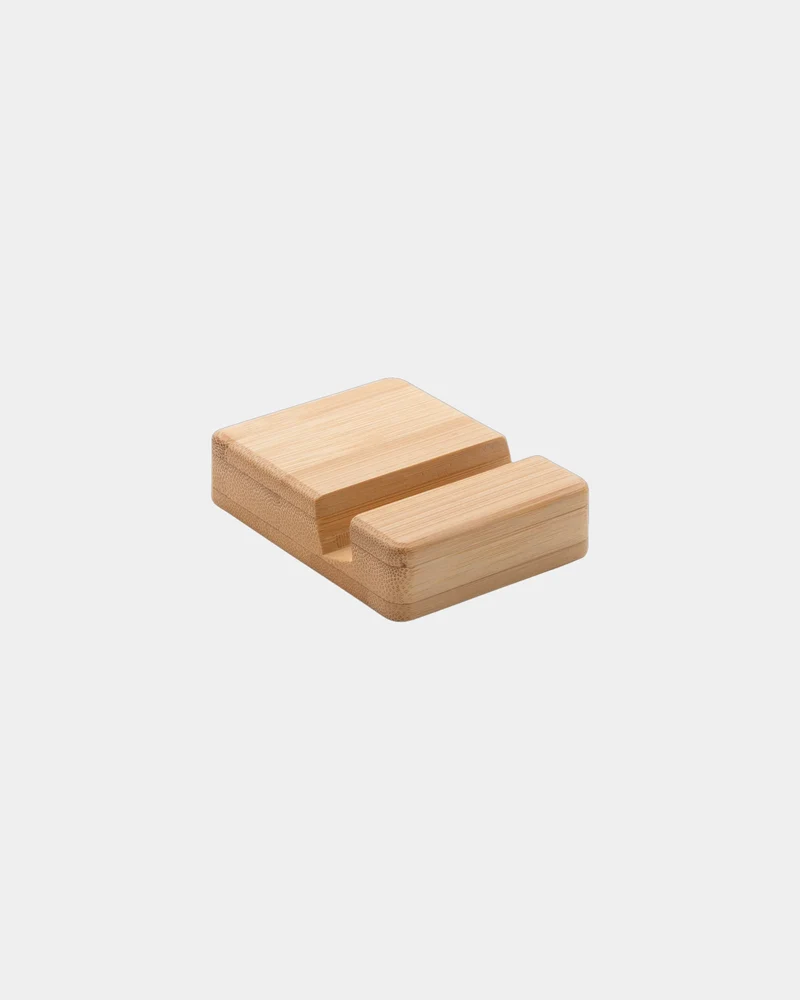 Support téléphone en bambou à personnaliser
