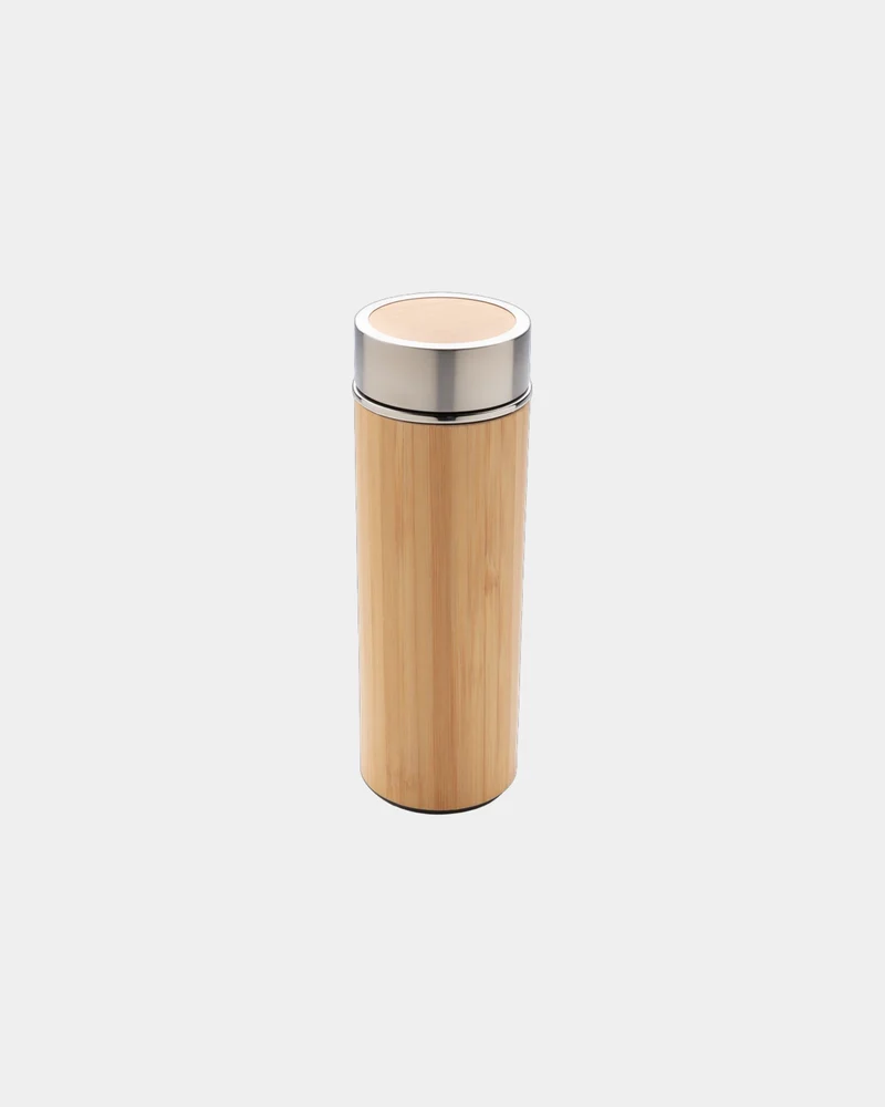 Bouteille isotherme bambou 300ml à personnaliser