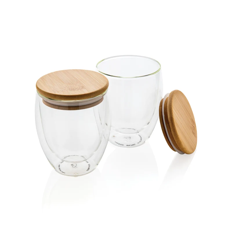 Set de 2 verres double paroi 250ml à personnaliser