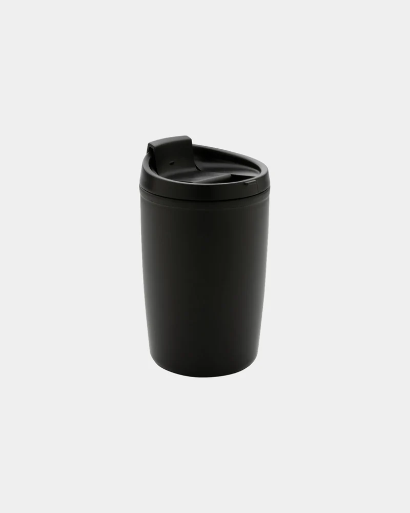 Mug PP recyclé GRS avec couvercle à bascule à personnaliser