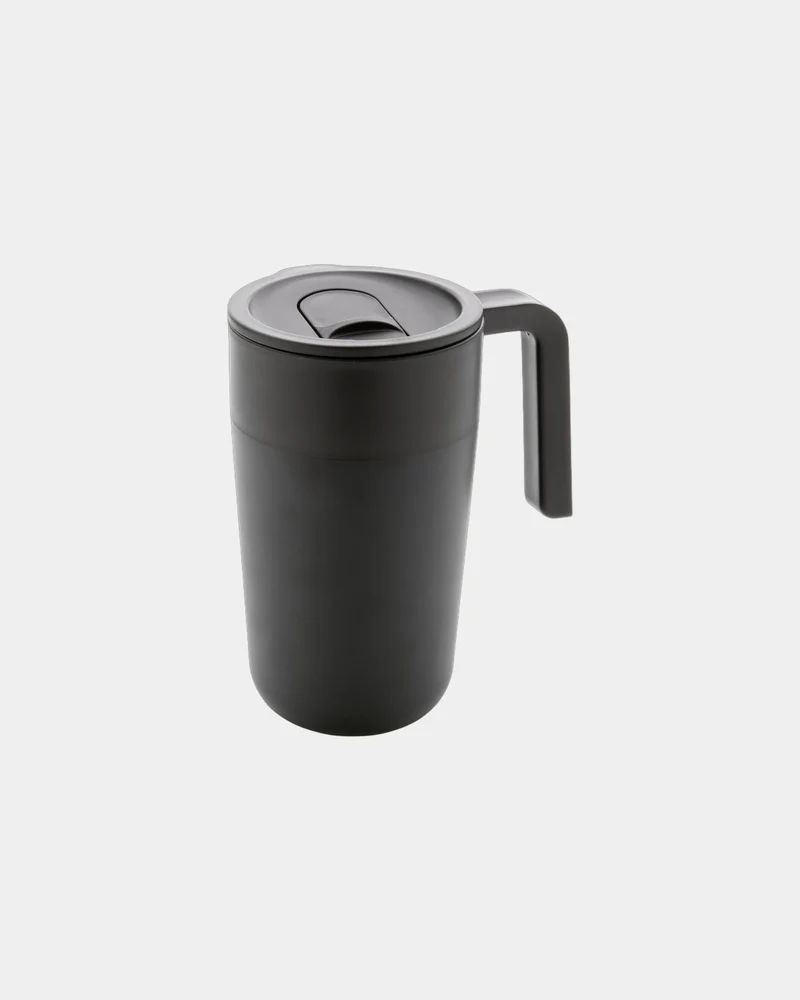 Tasse en acier inoxydable et PP recyclé GRS à personnaliser