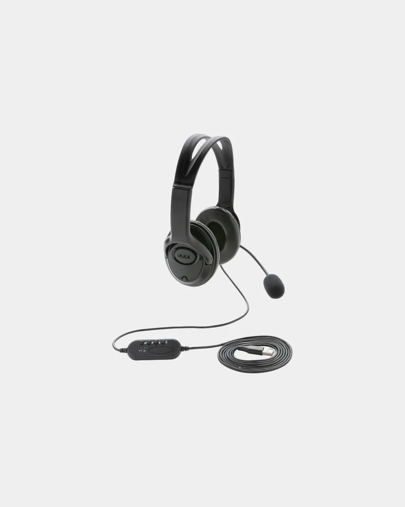Casque audio ABS noir à personnaliser