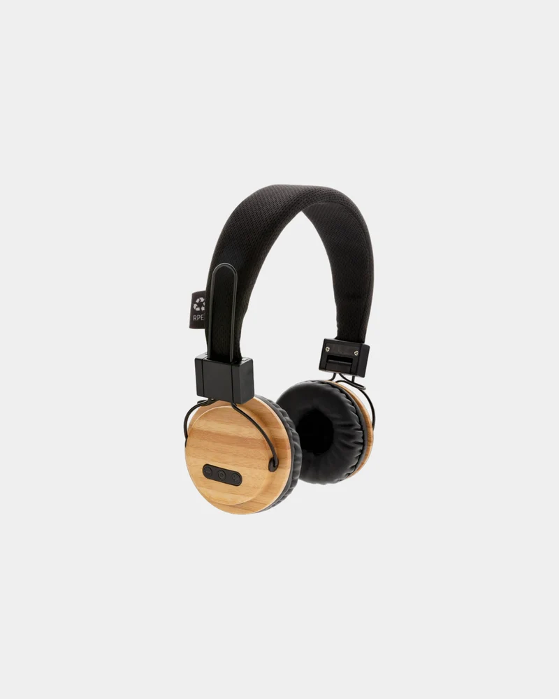 Casque audio en bambou à personnaliser
