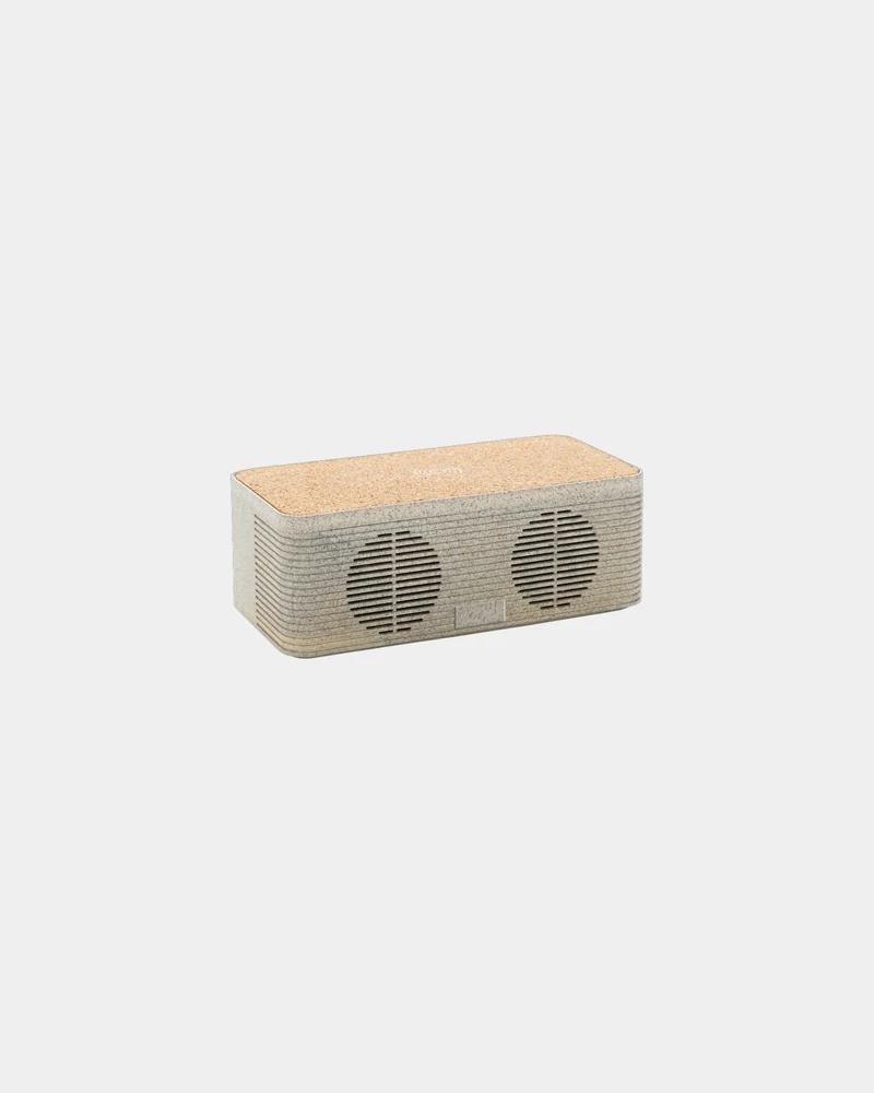 Enceinte 5W en fibre de paille à personnaliser
