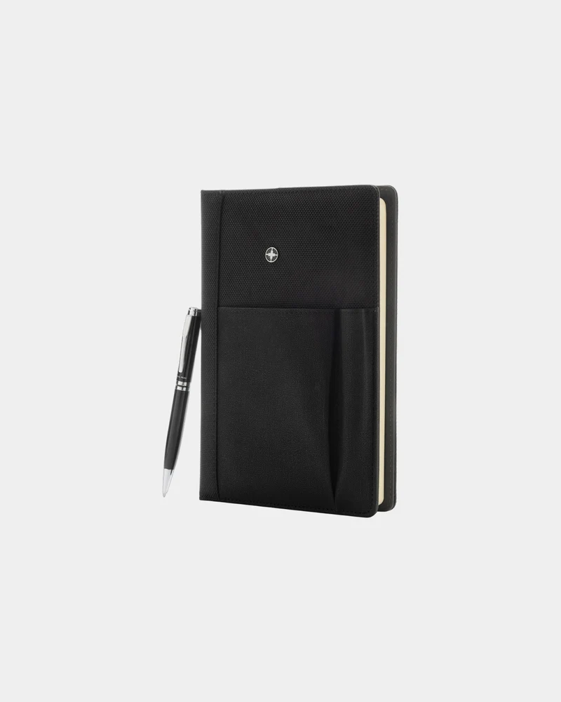 Carnet de notes deluxe noir A5 à personnaliser