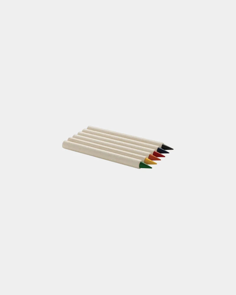 Set de 6 crayons de couleur recyclés à personnaliser