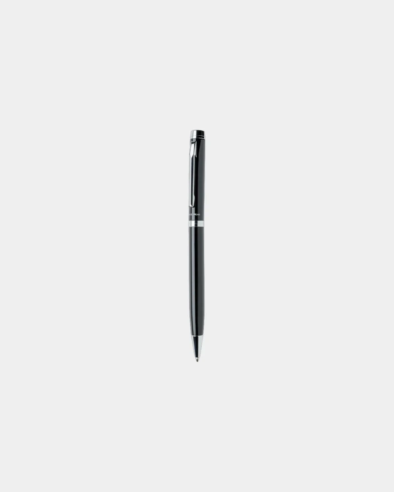 Stylo en métal noir à personnaliser
