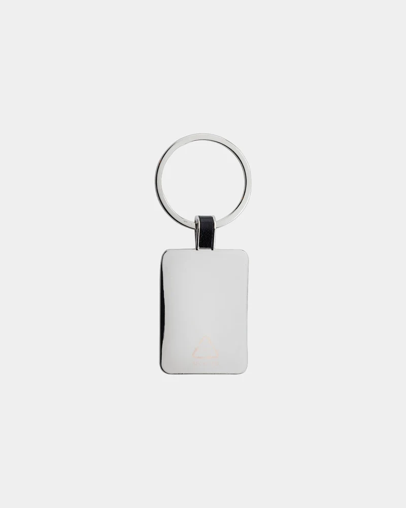 Porte-clés en alliage de zinc recyclé à personnaliser