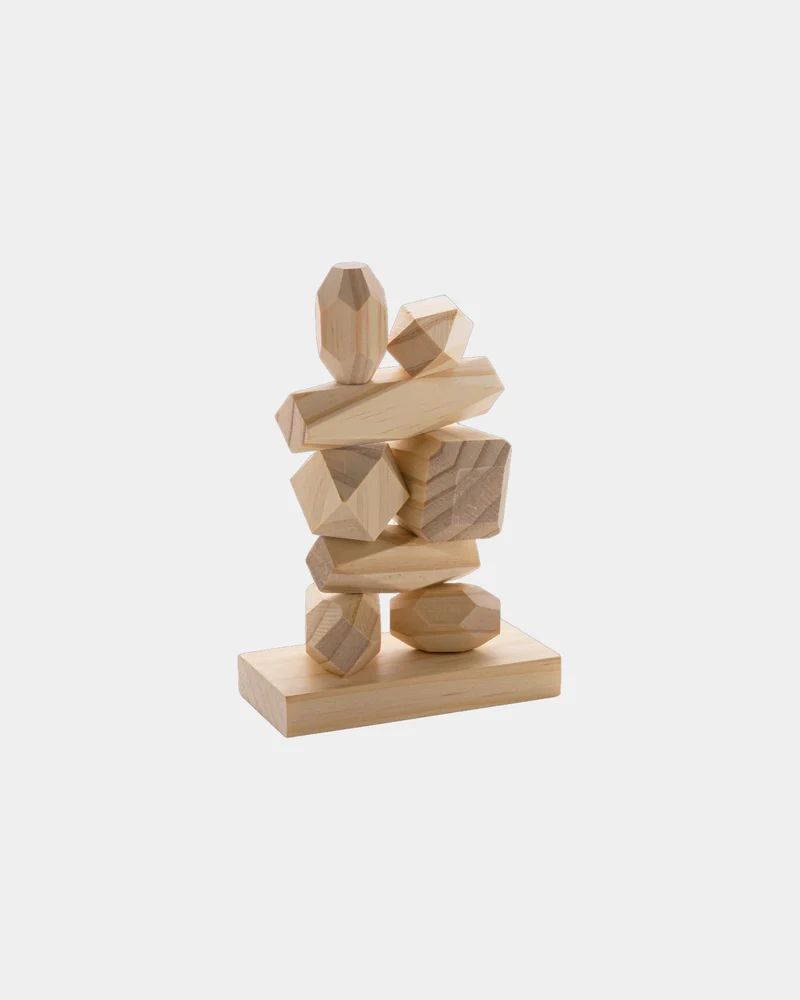 Pierres d'équilibre en bois à personnaliser