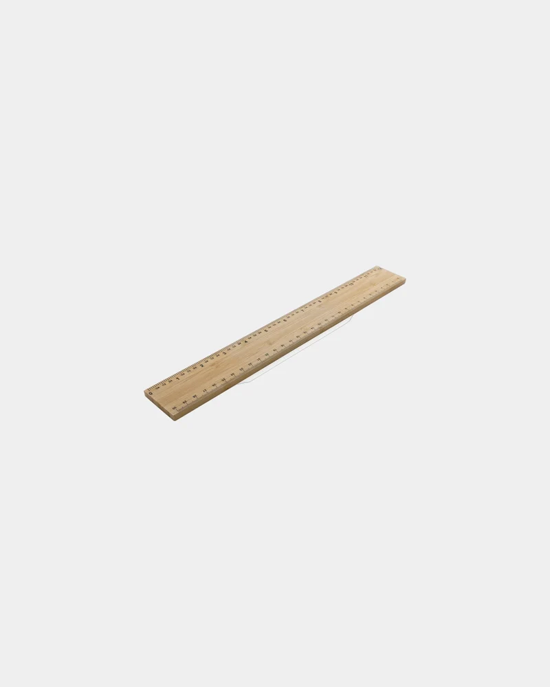 Règle 30 cm épaisse en bambou à personnaliser