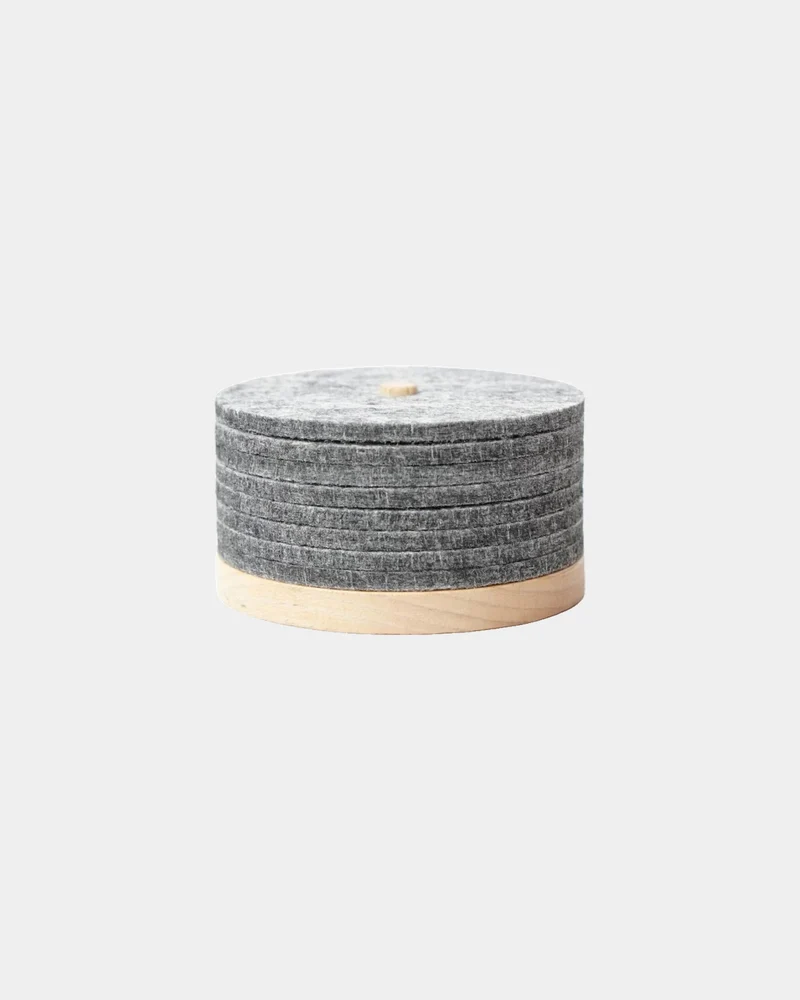 Coasters en feutre recyclé Ekomodo Tanta à personnaliser