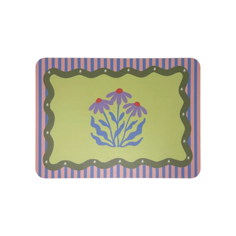 Set de table Bloomwish - 33 x 45 cm - Rose / Bleu