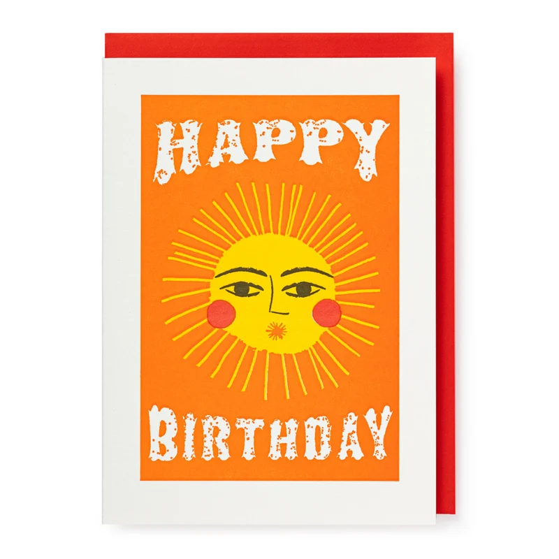 Carte Happy Birthday Sun