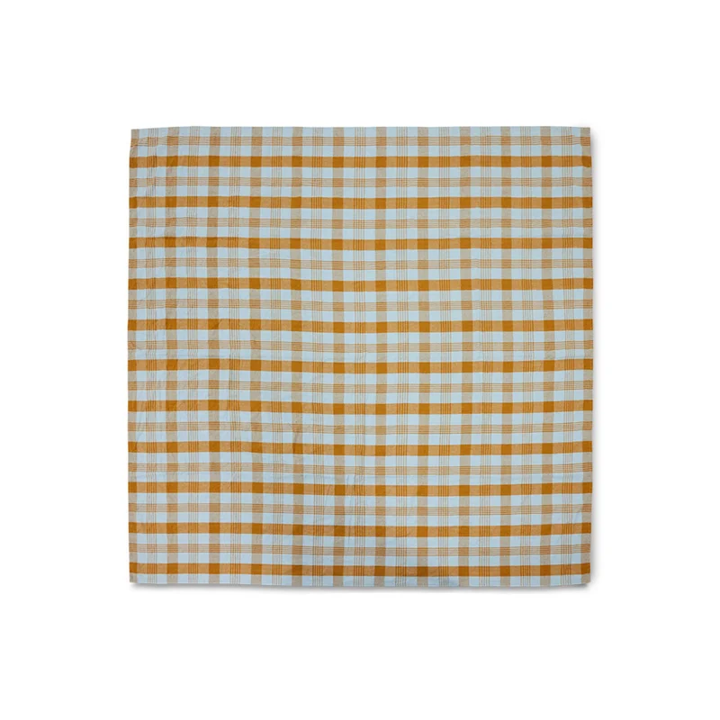 Nappe Vida Carreaux - Amber/Blue 180x180 cm