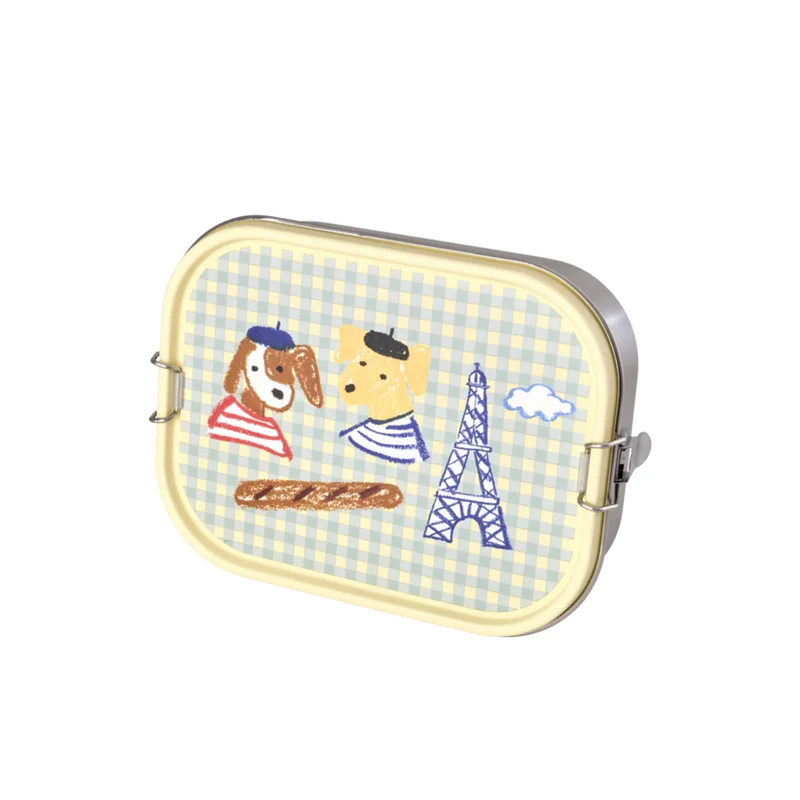 Lunchbox Acier Inox Paris Bleu - 1400 ml