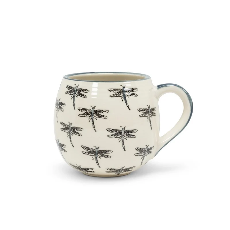 Tasse ronde libellules