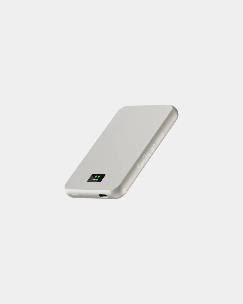 Batterie externe argent 5000 mAh à personnaliser