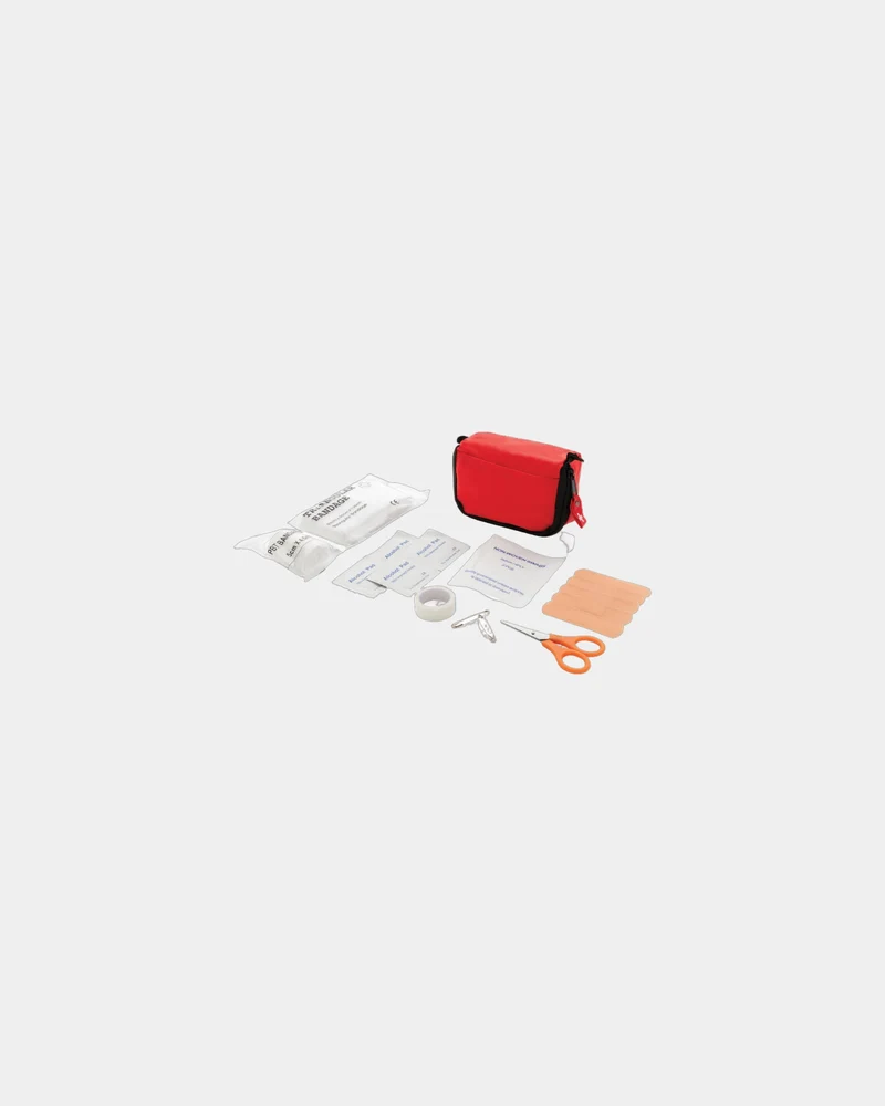 Set de premiers secours polyester à personnaliser