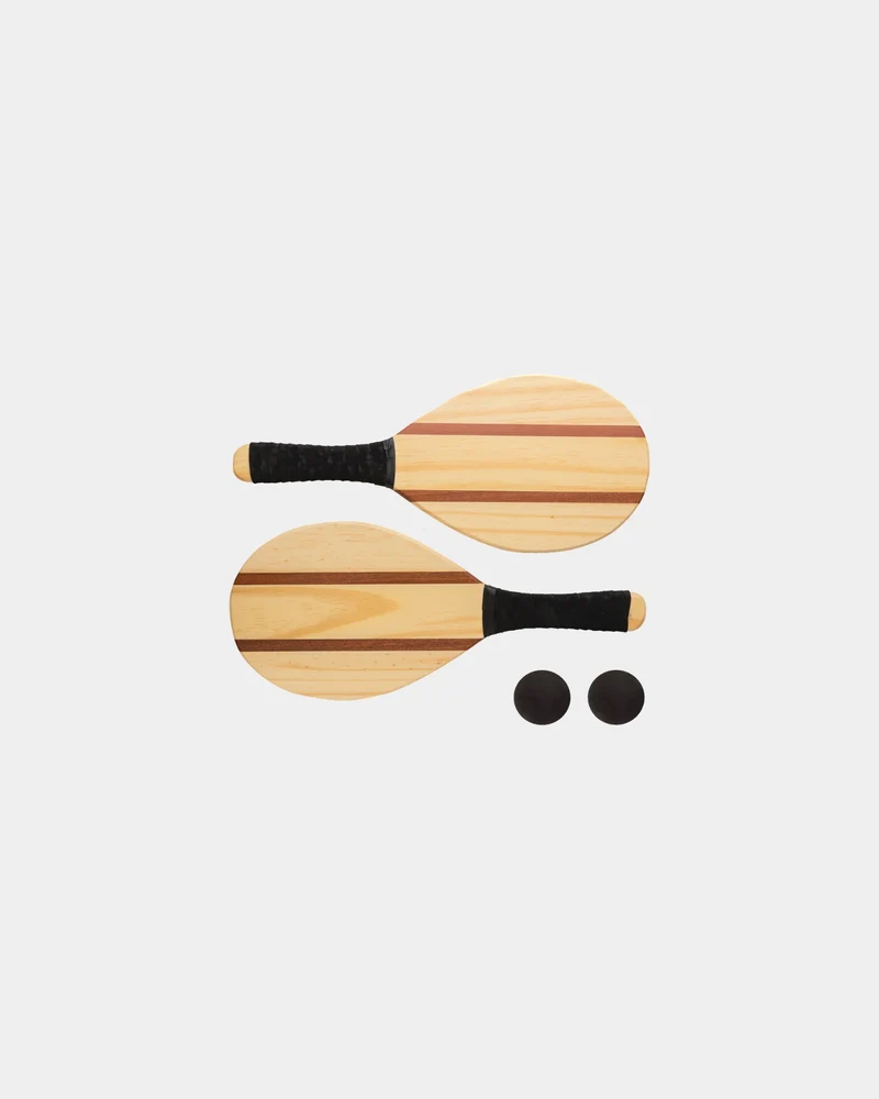 Set de raquettes frescobol en bois à personnaliser