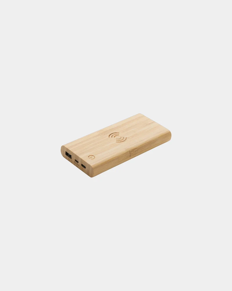Powerbank 8000 mAh bambou à personnaliser