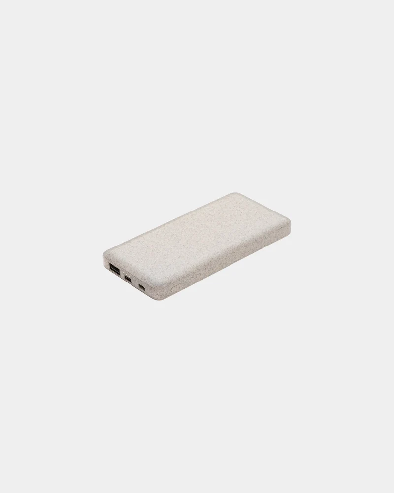 Powerbank fibre de paille de blé 10.000 mAh à personnaliser