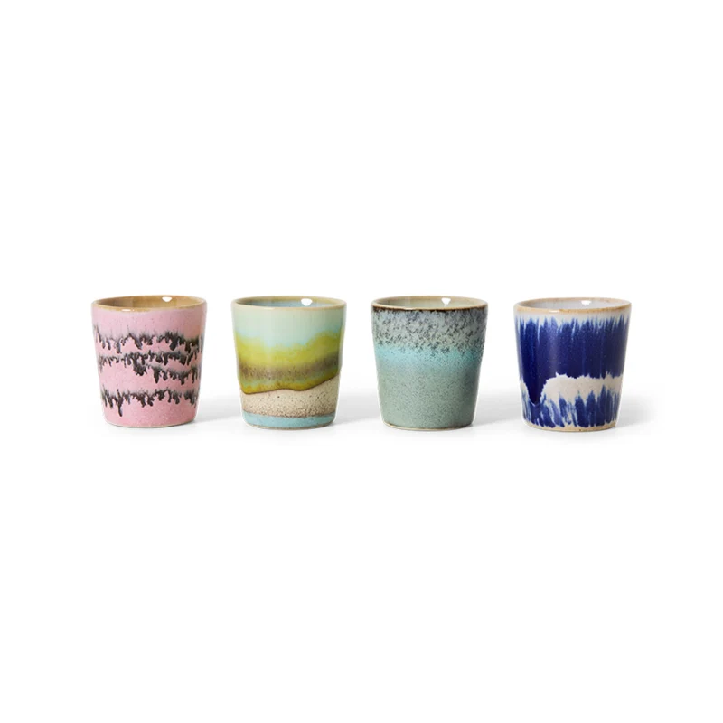 Set de 4 coquetiers 70s Vibrance