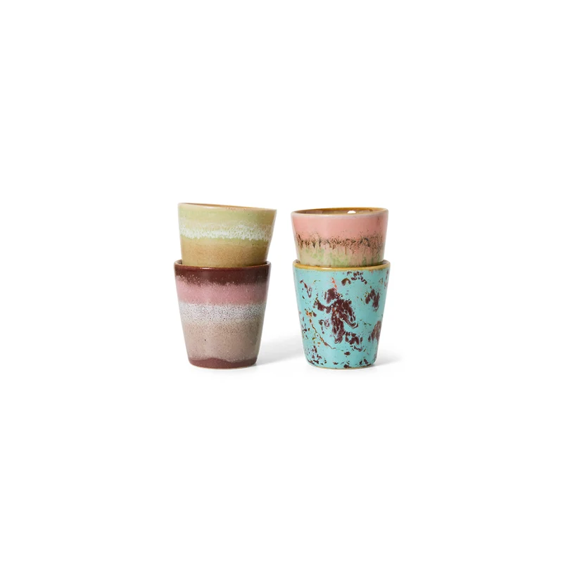 Set de 4 mugs Ristretto 70s Futurism