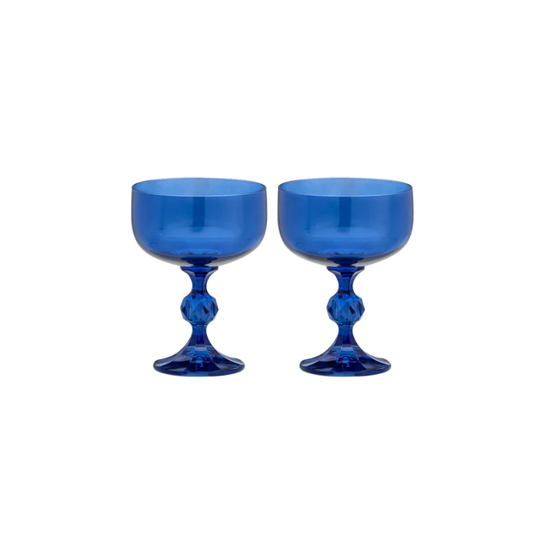 Set de 2 verres Cocktail - Bleu
