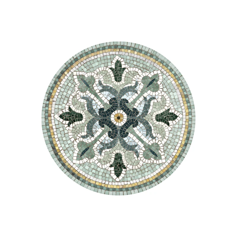 Set de table Vinyle Rond Mosaïque - Amanda