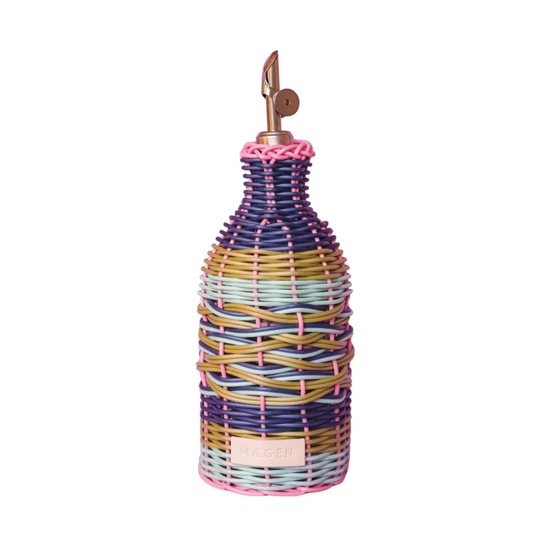 Bouteille à huile tressée