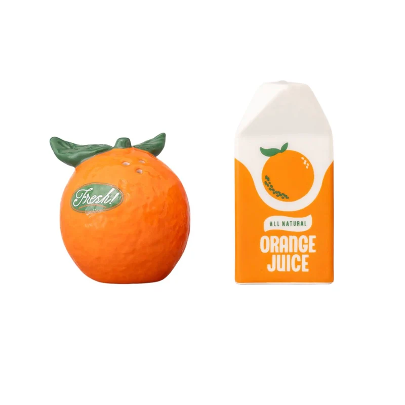 Salière & poivrière Orange & Jus d'orange