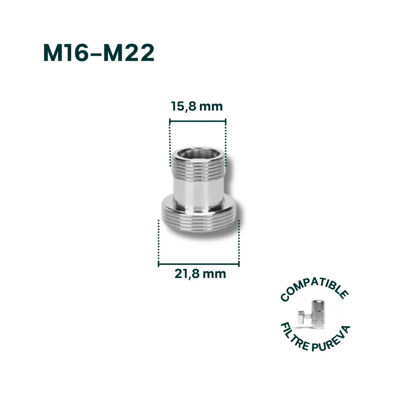 Adaptateur M16-M22 pour robinet