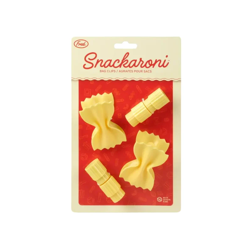 Lot de 4 clips - Pâtes Snackaroni