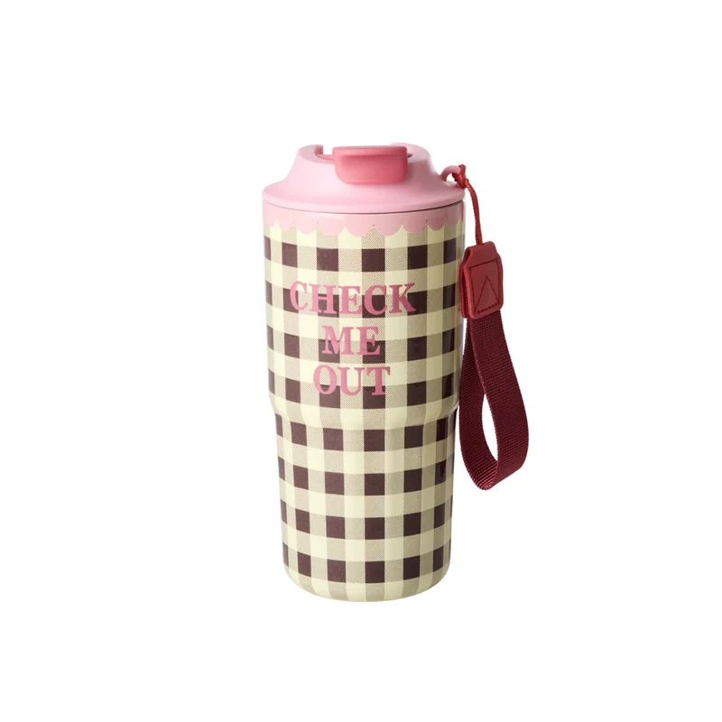 Gobelet Isotherme Acier - Check me out 550ml