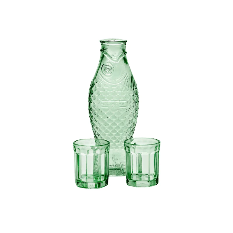 Set carafe & 2 verres M - Fish & Fish Vert