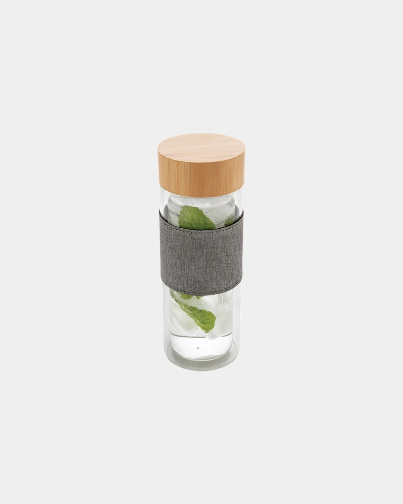 Bouteille en verre borosilicate 360ml à personnaliser