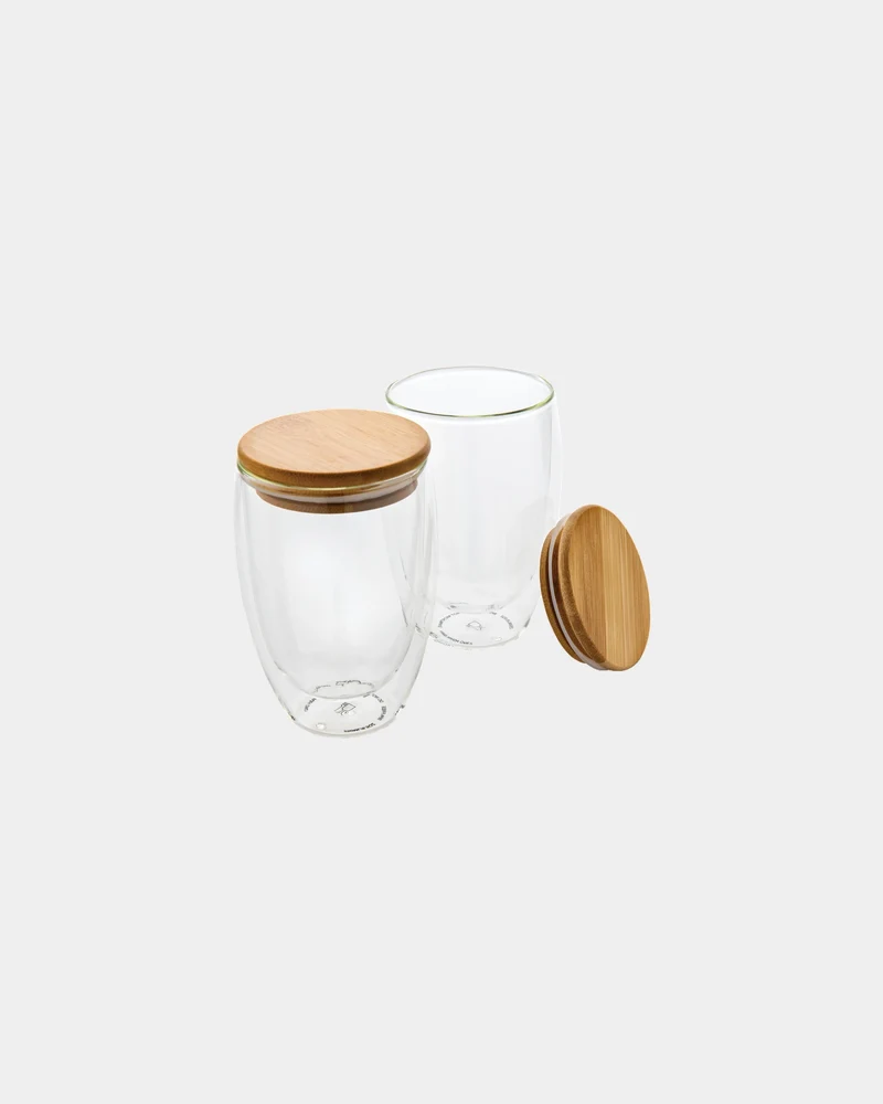 Set de 2 verres double paroi 350ml à personnaliser