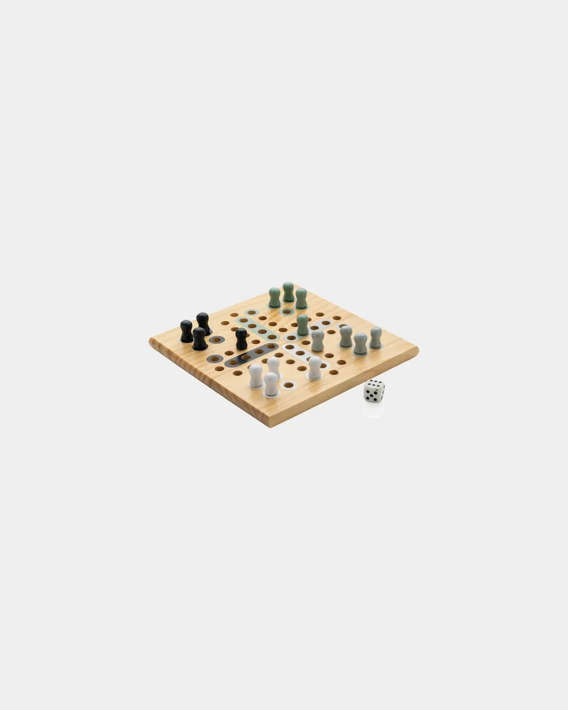 Jeu de ludo en bois à personnaliser